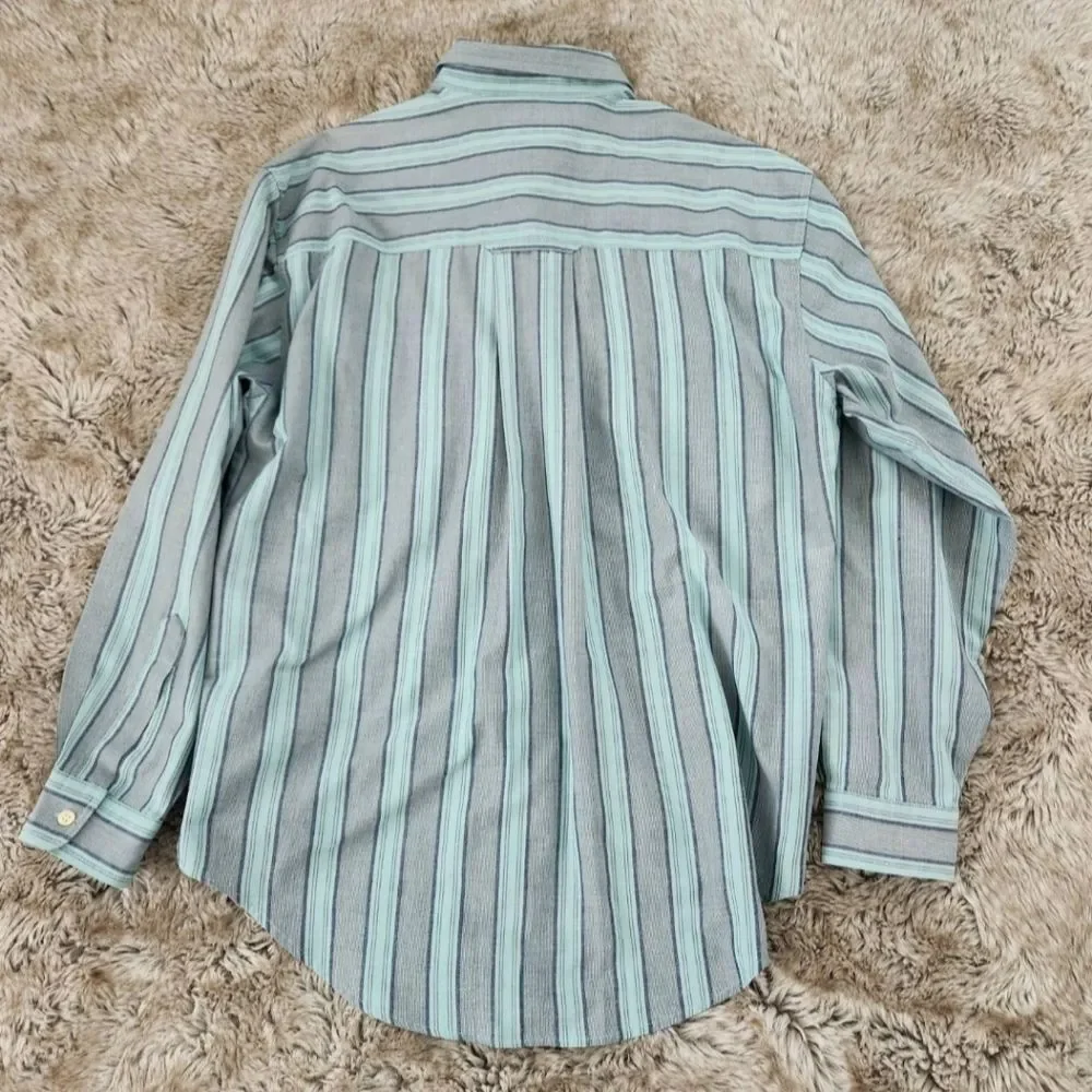 Levi's Vintage Silver‎ Label Long Sleeve Striped Button Down Blue and Gray Large